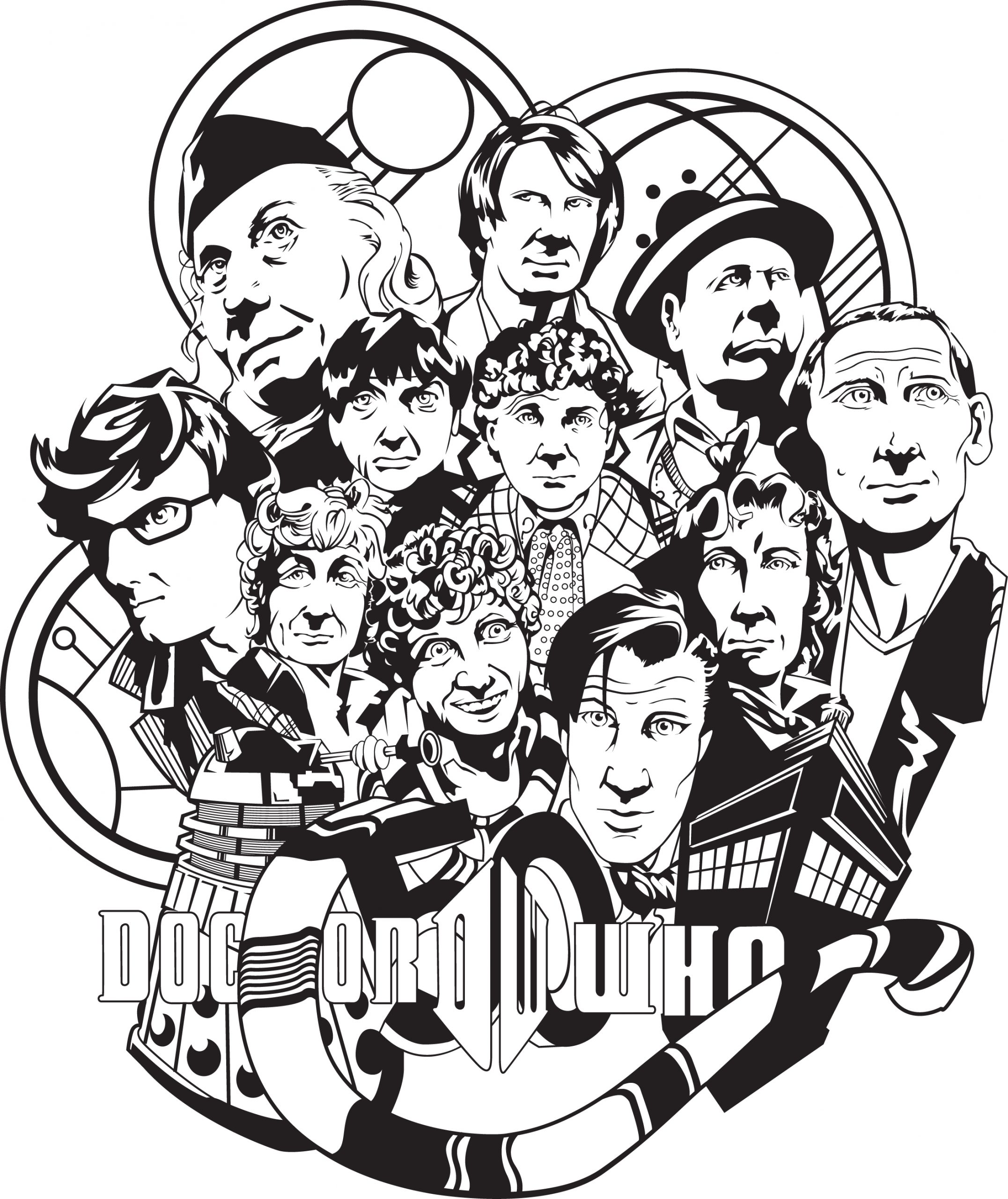 Doctor Who 50th Illustration – San Diego Comic Con