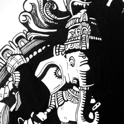 Ganesha – Ink Illustration